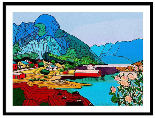 Bilde fra lofoten - abstrakt landskap