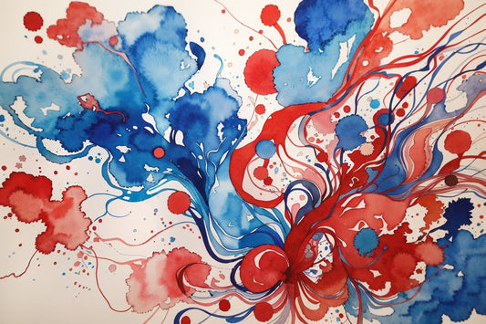 Abstrakt watercolor art