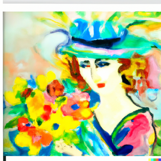 Abstract art of a lady