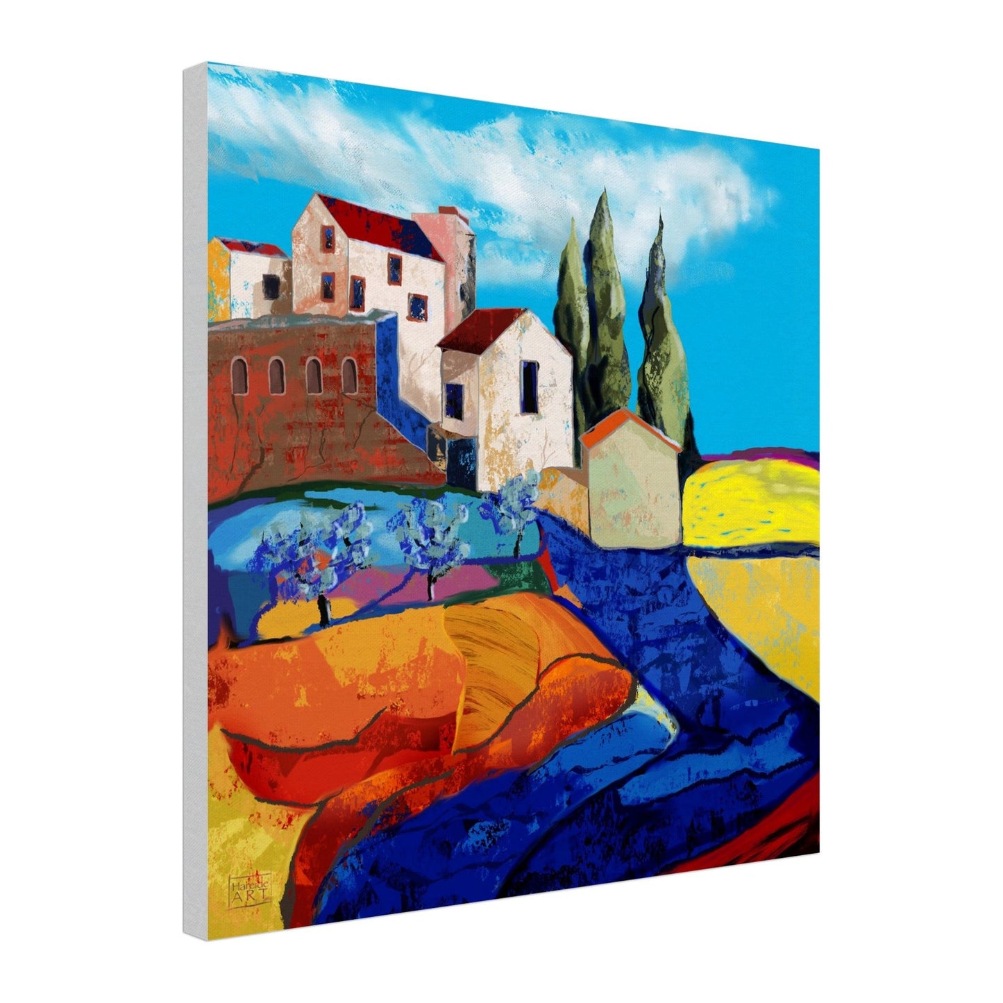 Spanish village II på canvas