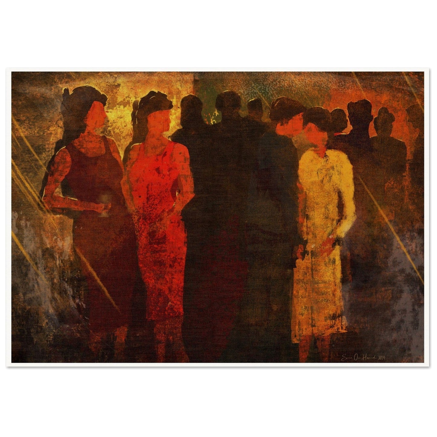 A Scene from the Theater of the Night - online kunst - HareideART