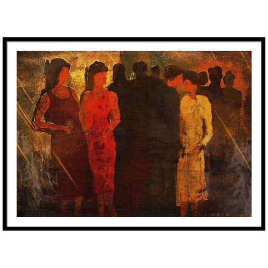 A Scene from the Theater of the Night - online kunst - HareideART