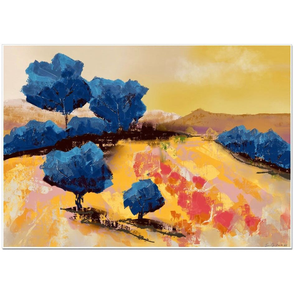Abstract Blue Nature - HareideART