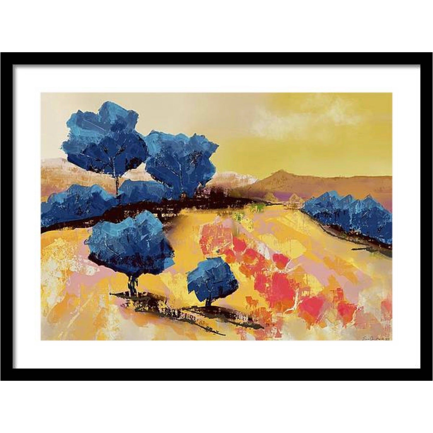 Abstract Blue Nature - HareideART