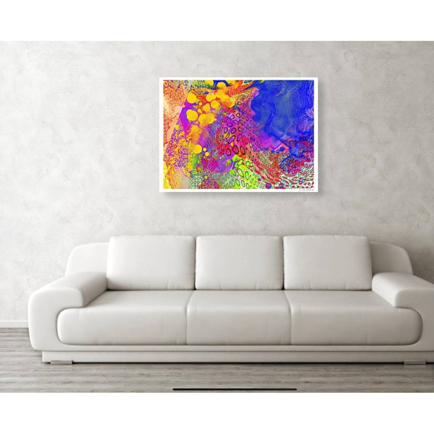 Abstractly digital - over sofa HareideART