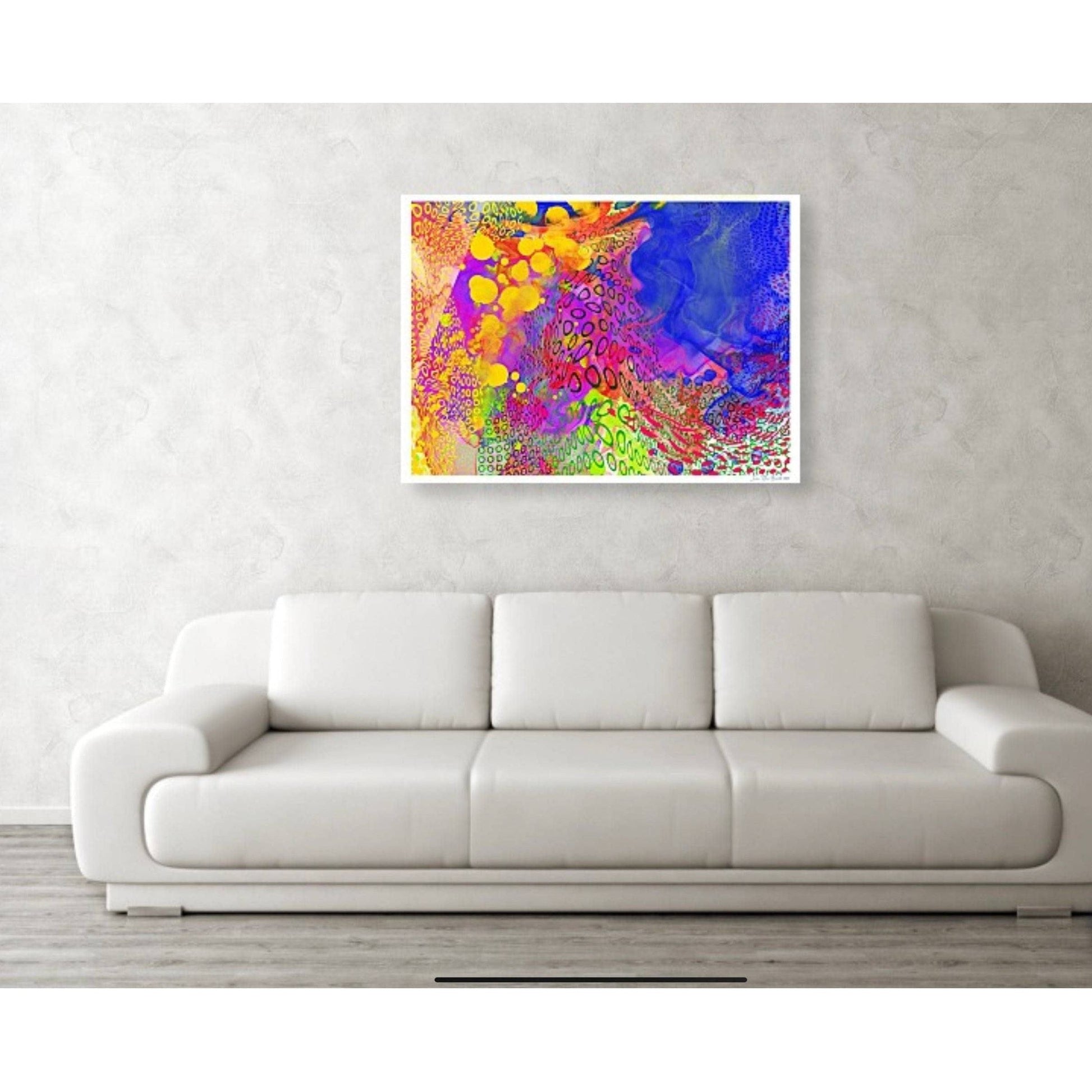 Abstractly digital - over sofa HareideART