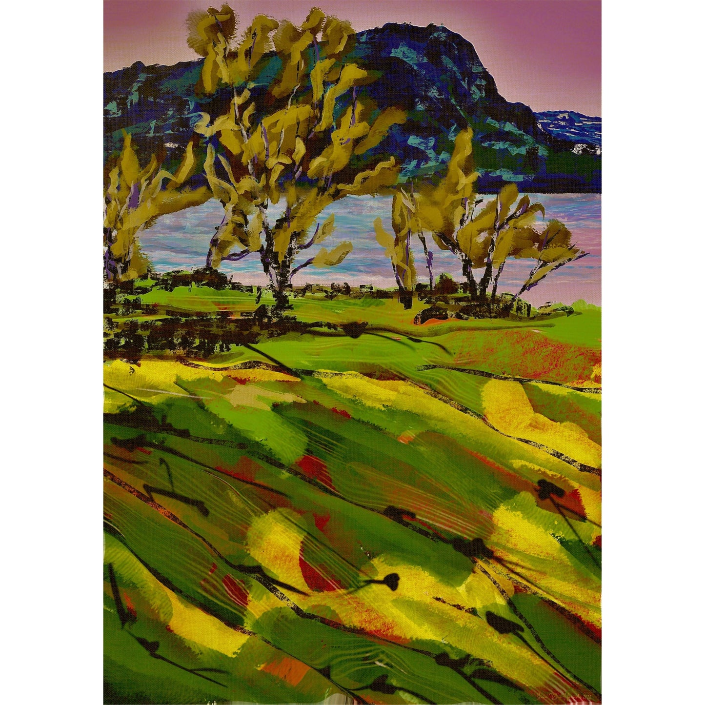 Birch by the Lake - uten ramme HareideART