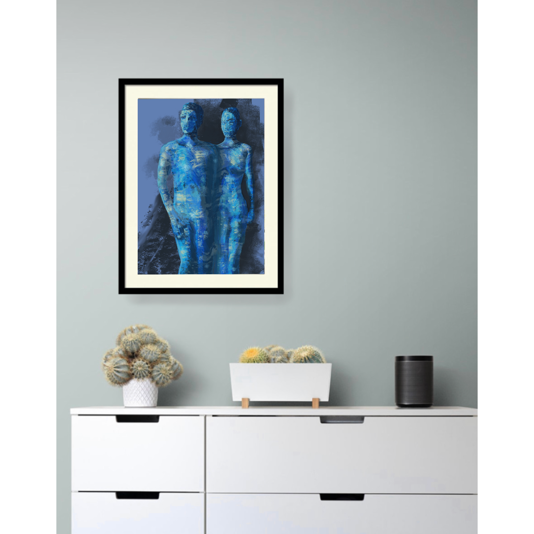 Blue couple over sjenk