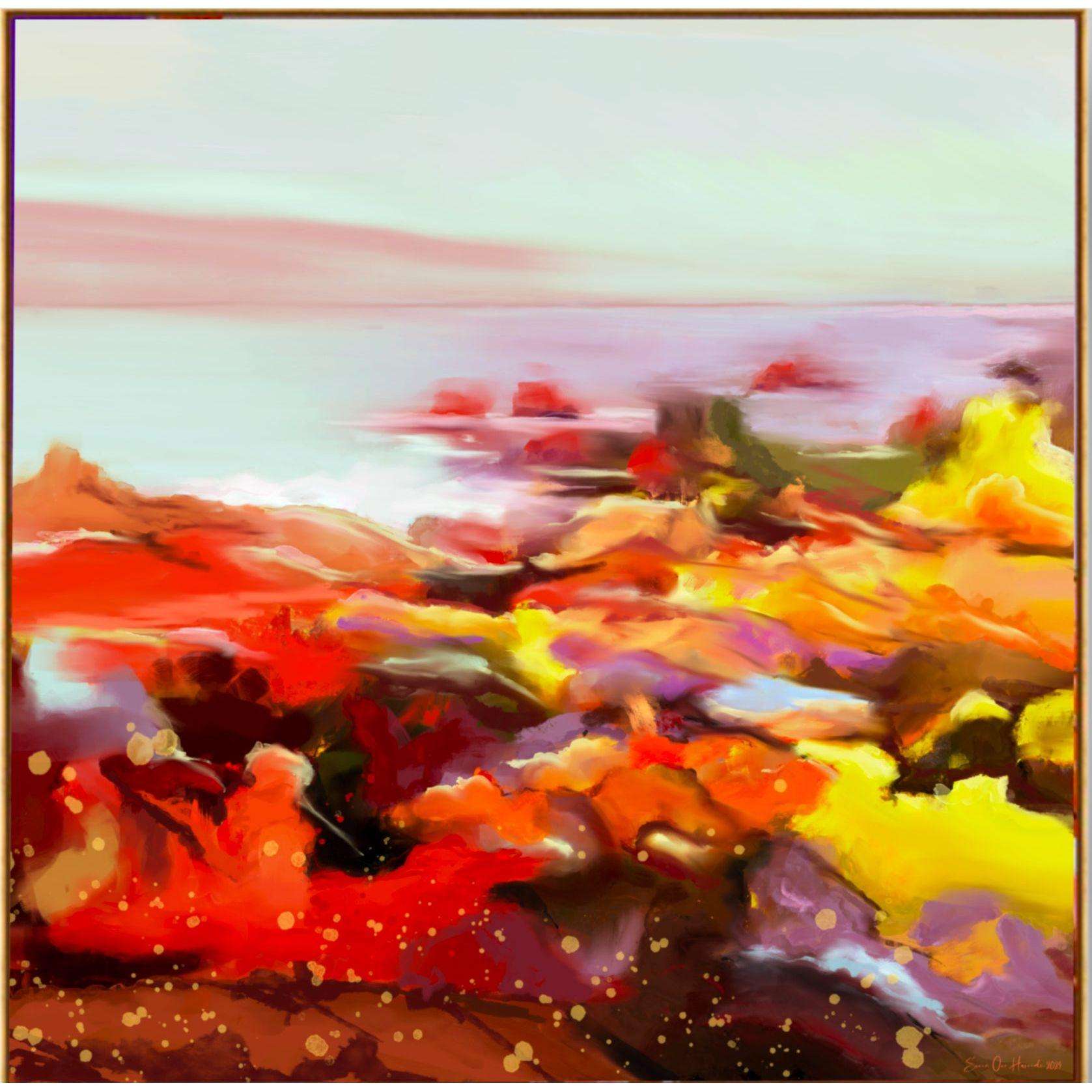 Colorful Contours - HareideART tett ramme
