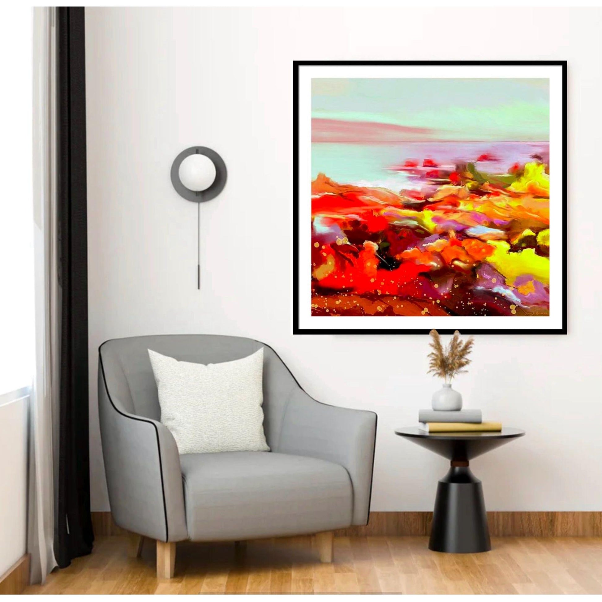 Colorful Contours - HareideART på vegg