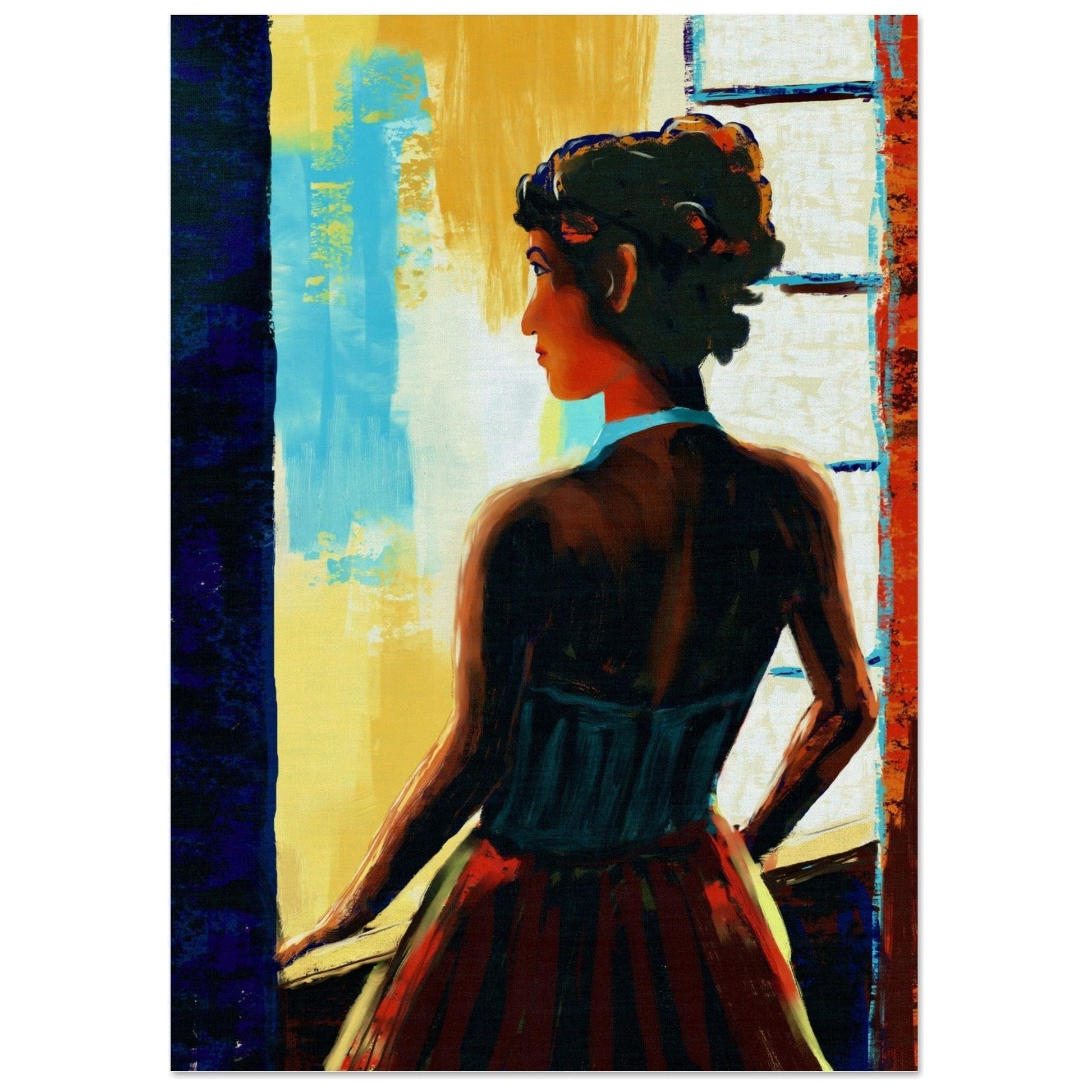 Colors Beyond the Open Window -  uten ramme  HareideART