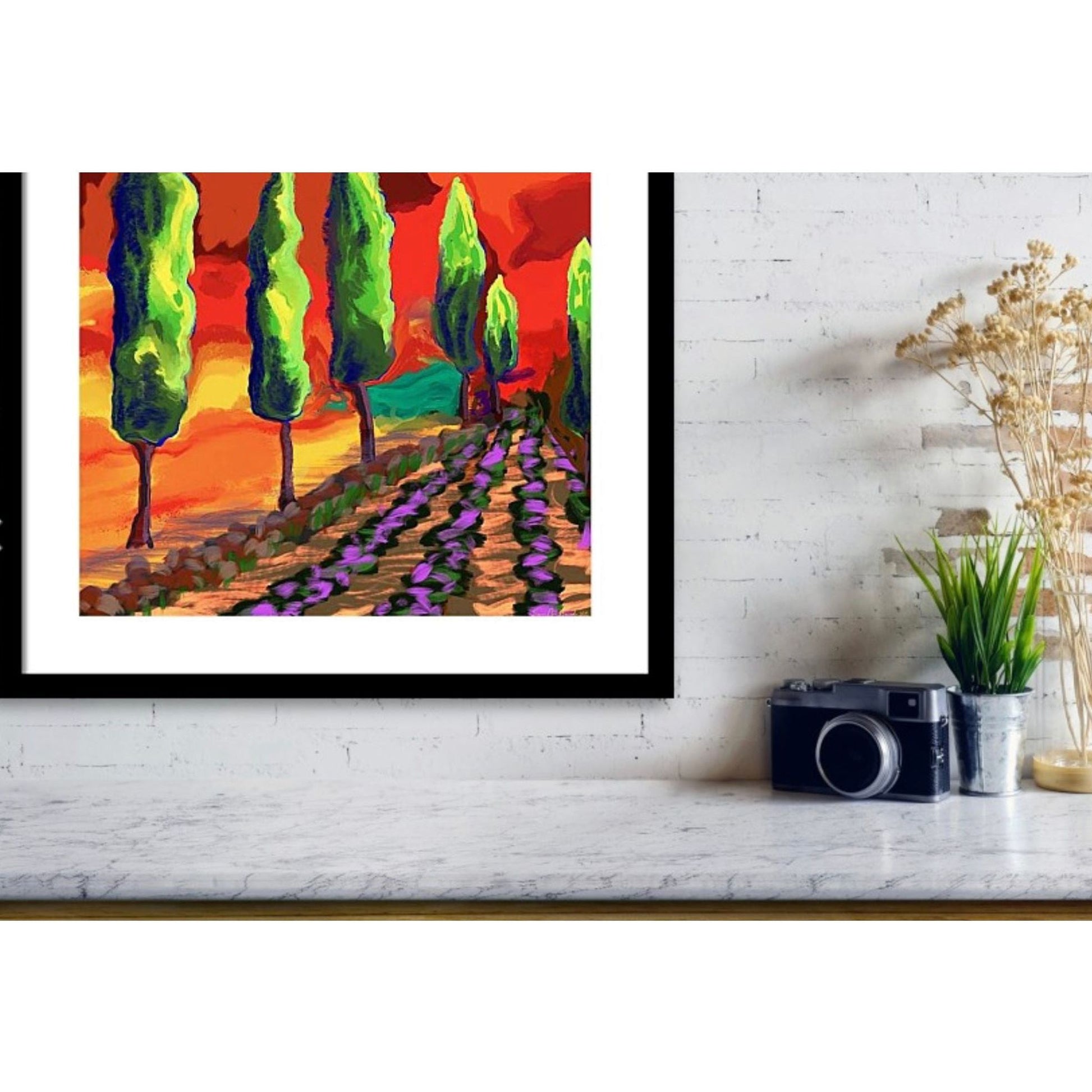 Cypress og Lavender - Detaljer HareideART