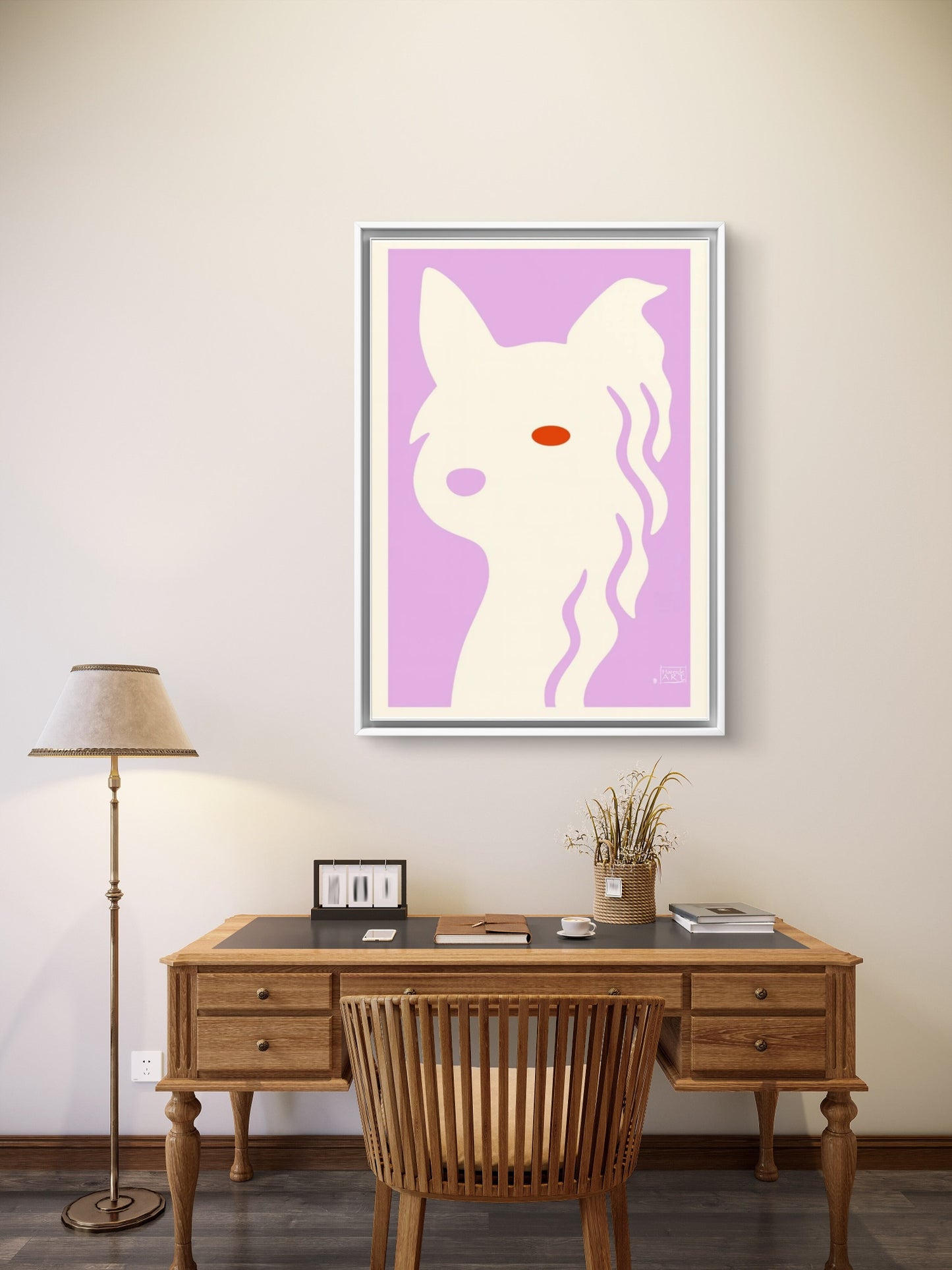 Den lille reven – Minimalistisk Kunsttrykk - kunstprint