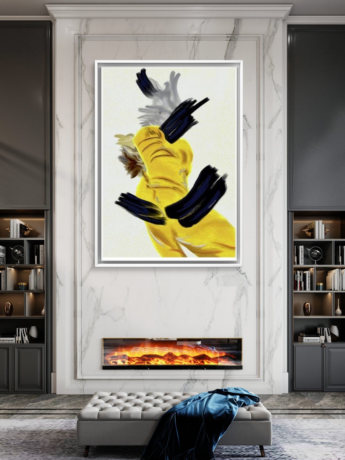 Gyllen Ro- kunstprint fra HareideART 2