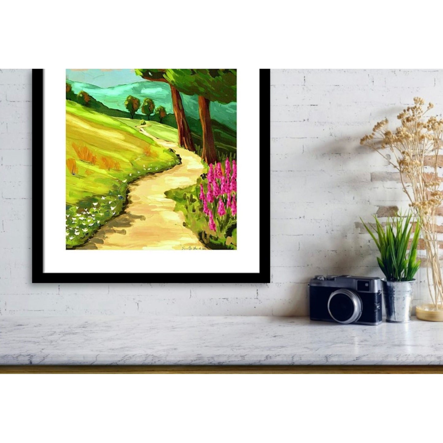 Skogstiens serenitet nærbilde