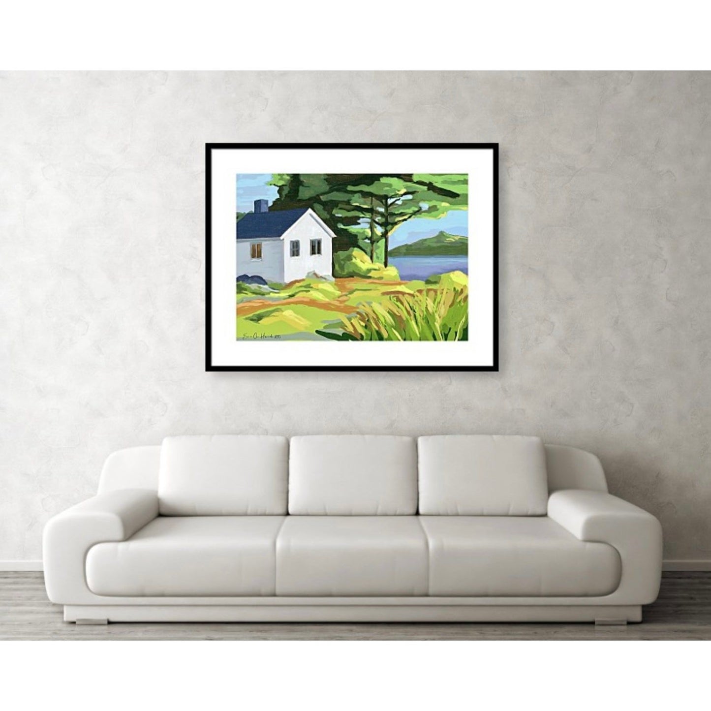 The white house by the sea - HareideART