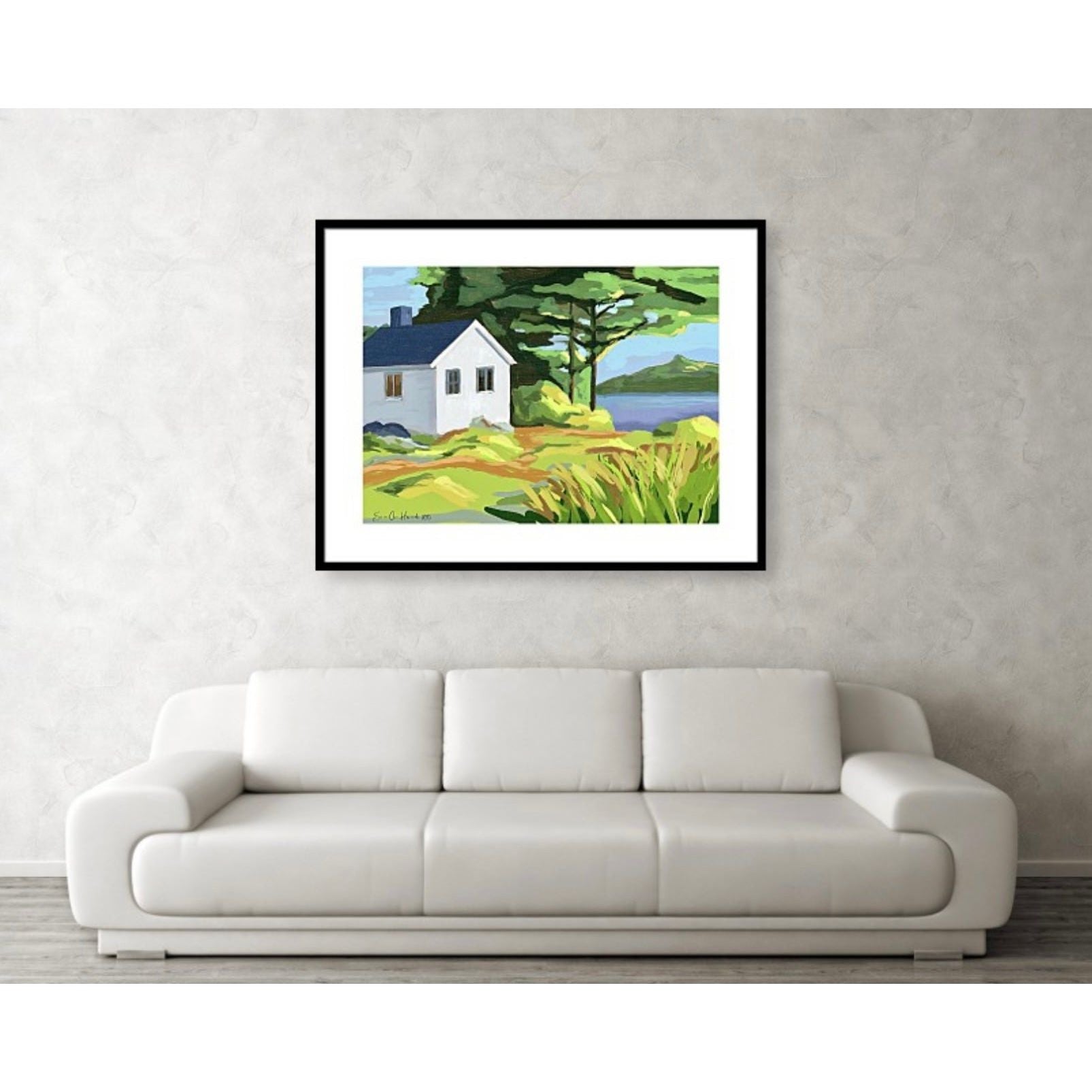 The white house by the sea - HareideART