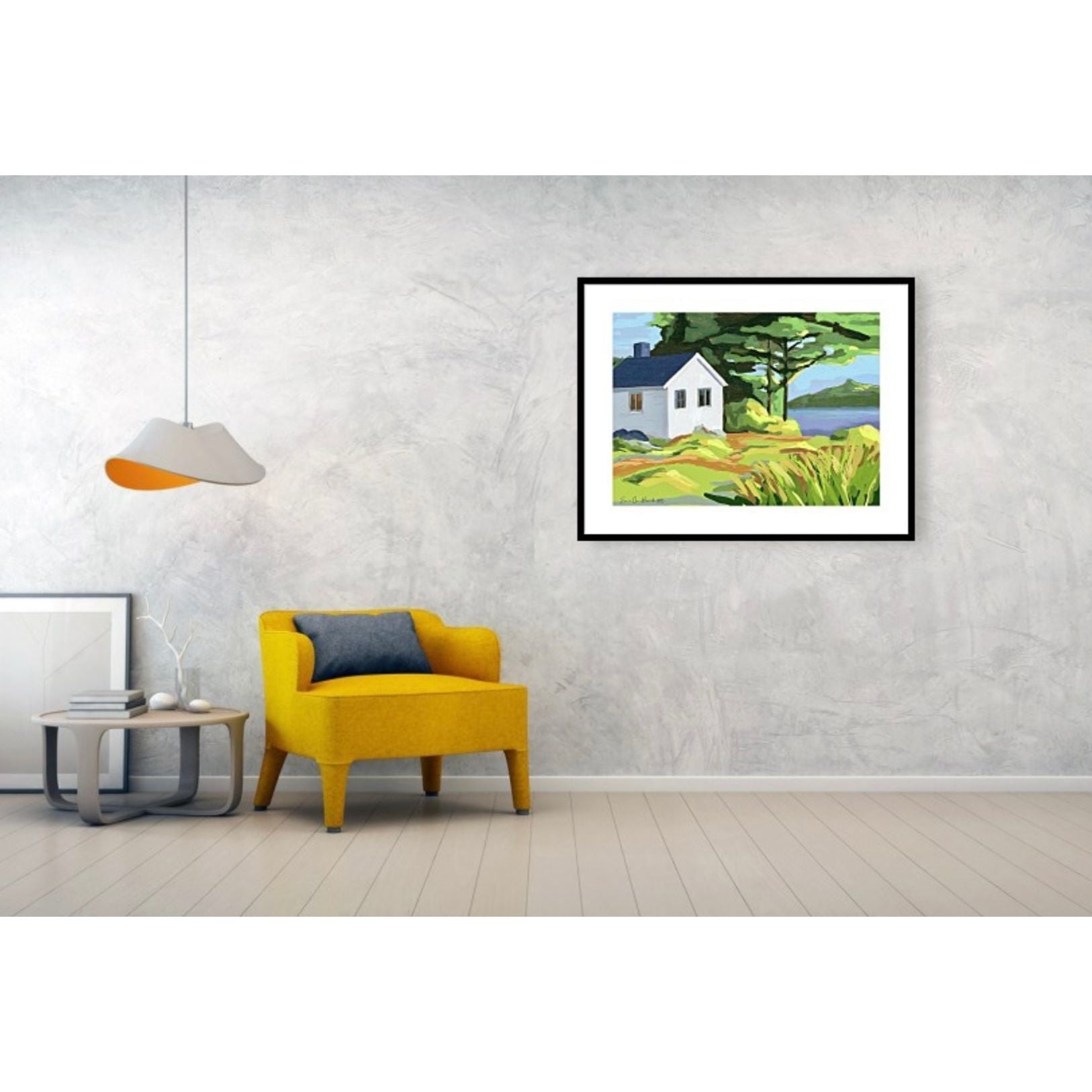 The white house by the sea - HareideART