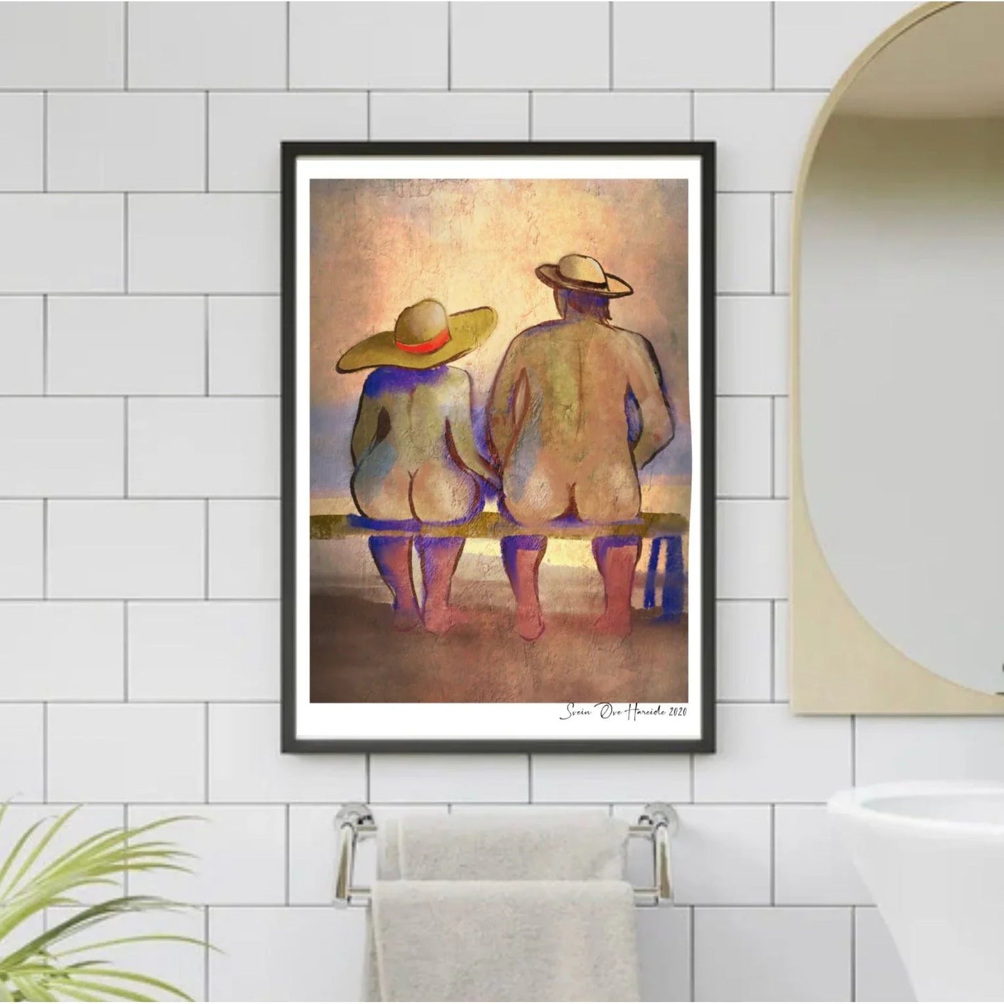 Passionately – ekspressivt abstrakt kunstverk med intens fargekraft og emosjonell energi, kunstprint av HareideART