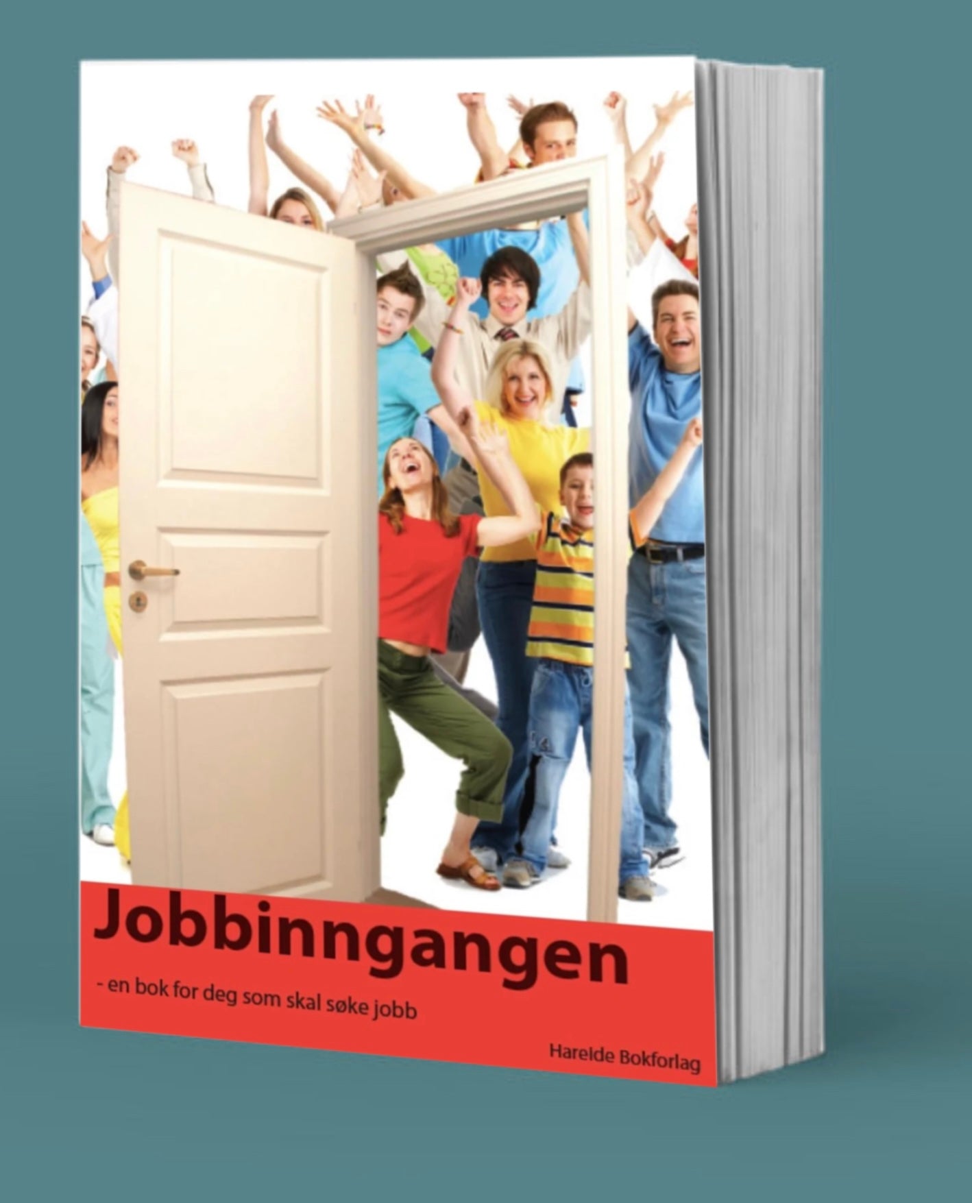 Jobbinngangen – figurativt bymotiv med inngang til arbeidslivet og hverdagslig bystemning, kunstprint av HareideART