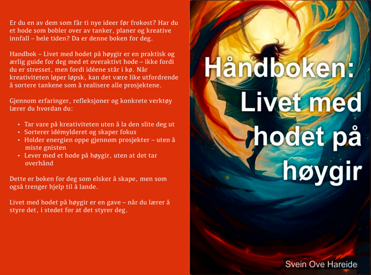 Håndboken  -  Livet med hodet på høygir - HareideART