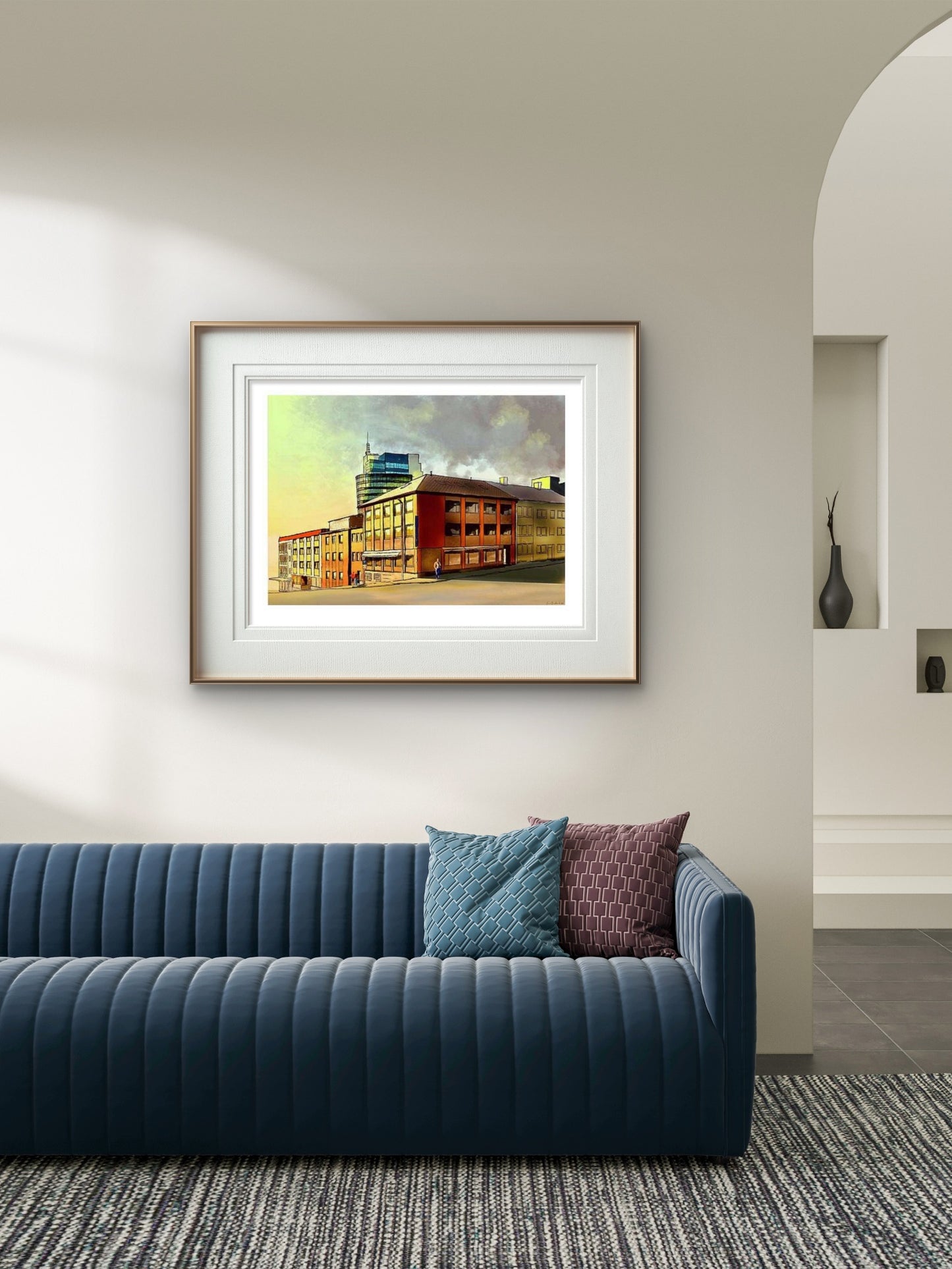 Fremoverbygget og Nordstjerna – Narvik kunstprint-2