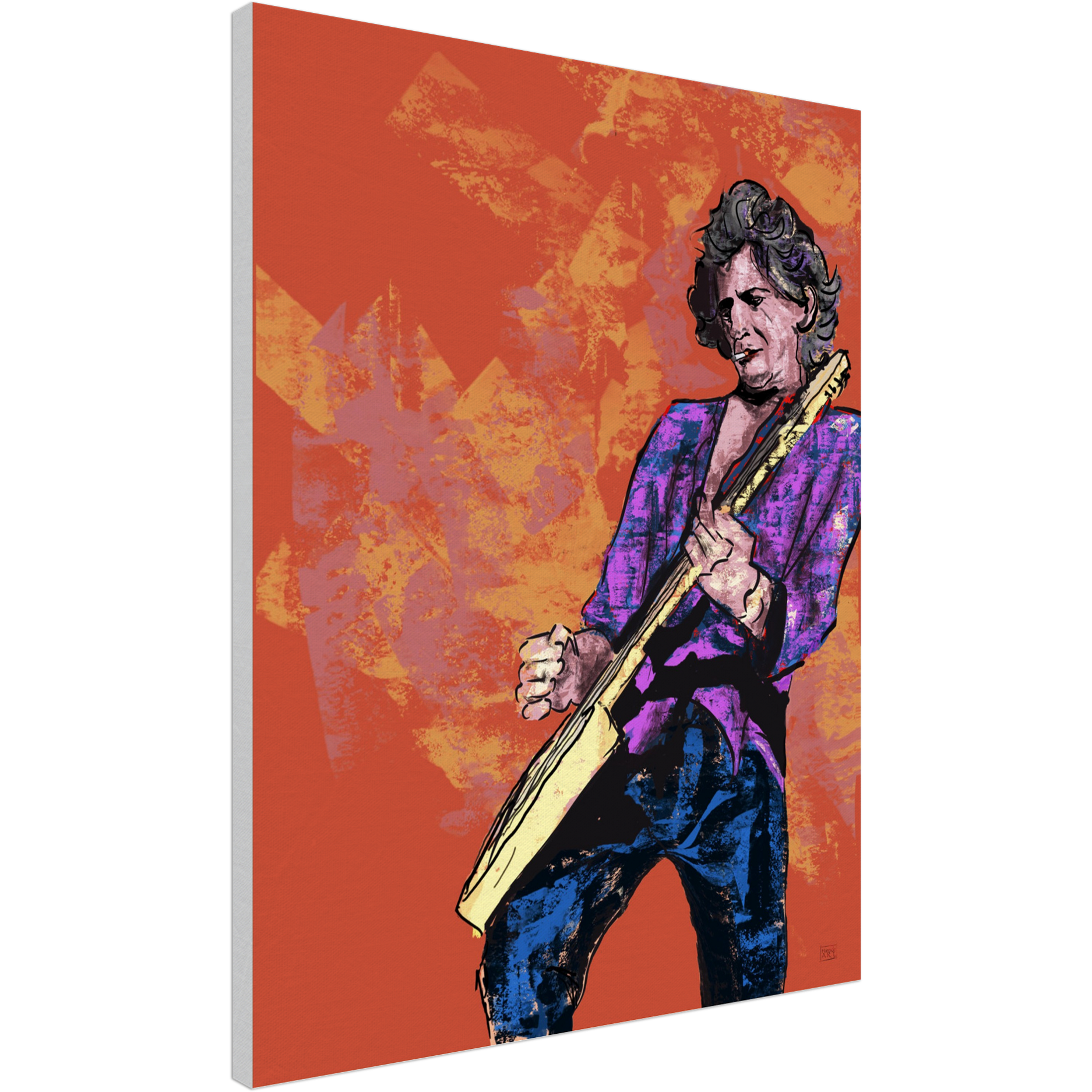 Keith Richards canvas trykk
