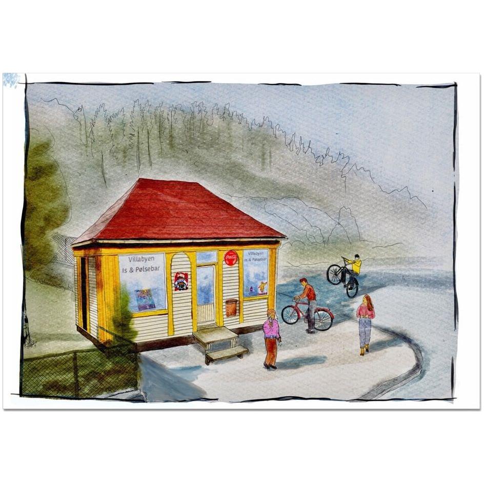 Villabyen kiosk - HareideART uten ramme
