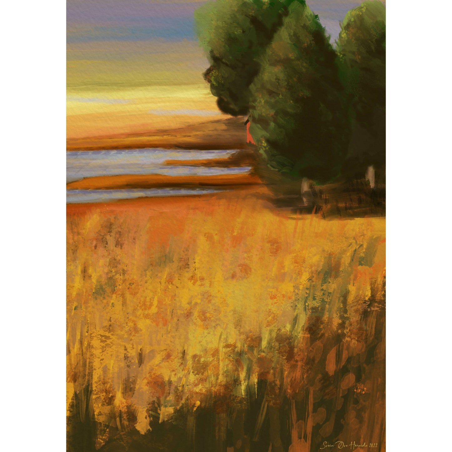 Rødt båthus - HareideART