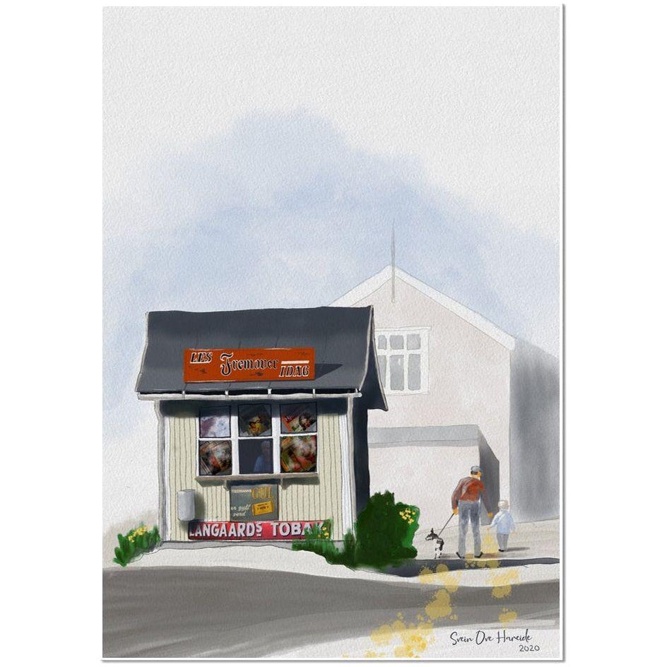 Groth kiosken - HareideART uten ramme