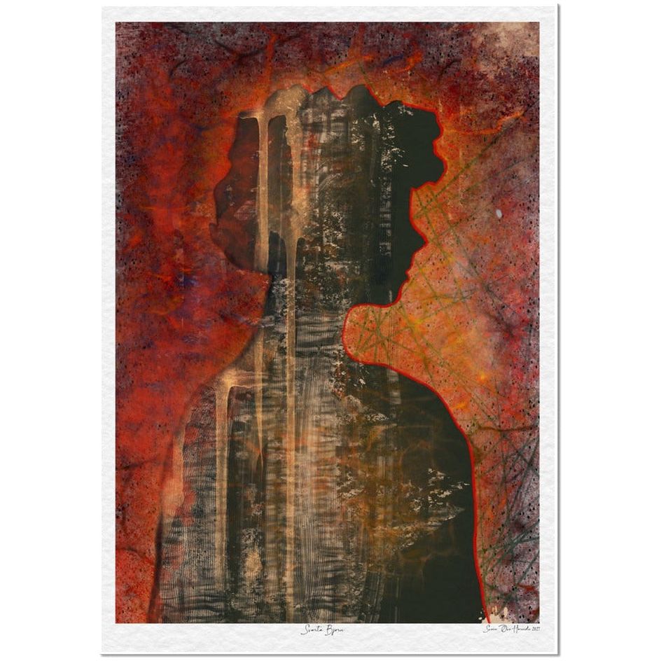 Svarta Bjørn abstrakt uten ramme