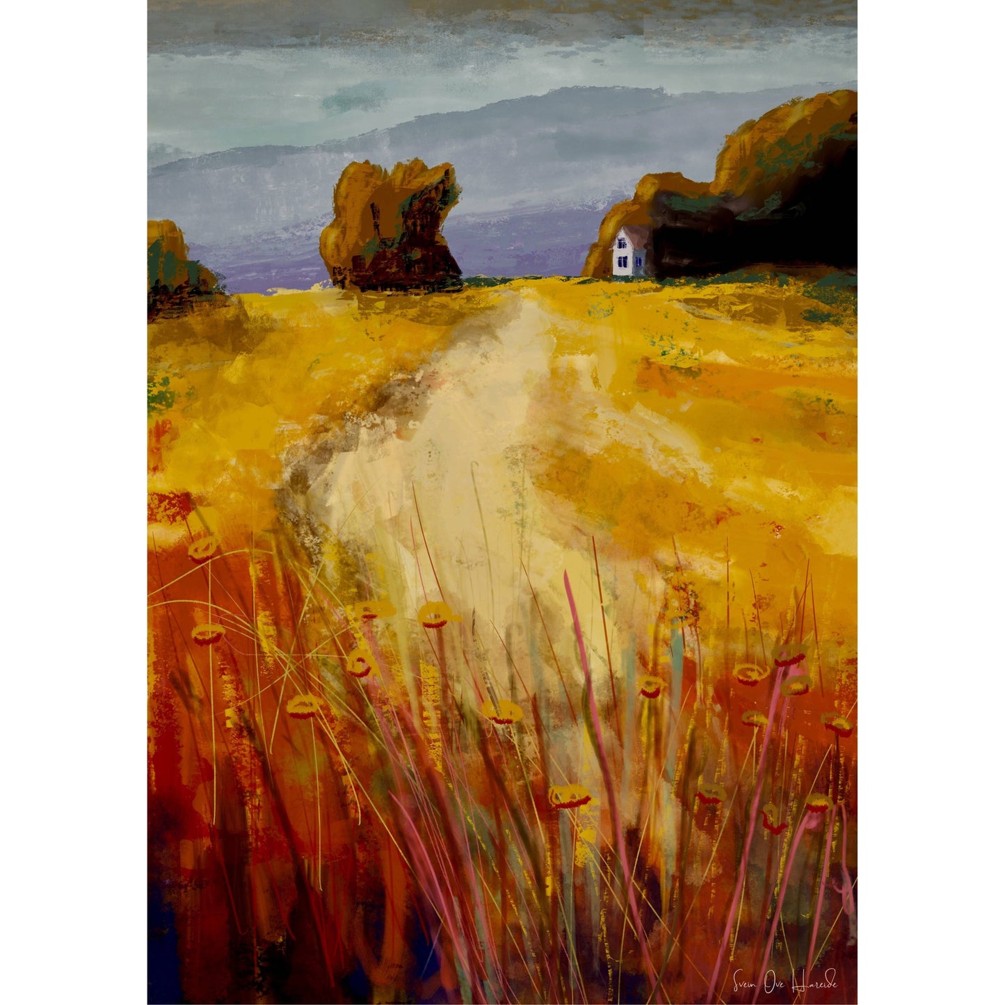 På gjengrodde stier - HareideART uten ramme