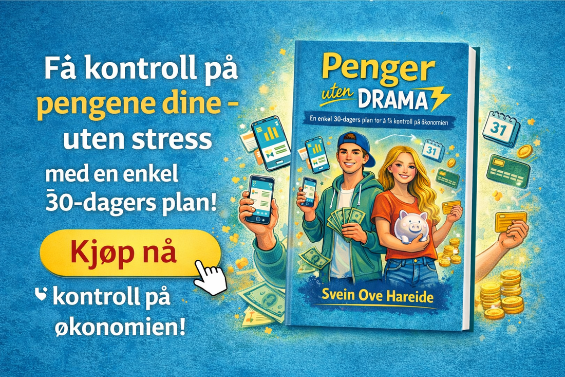 Invitasjon til å kjøpe boken: Penger uten Drama