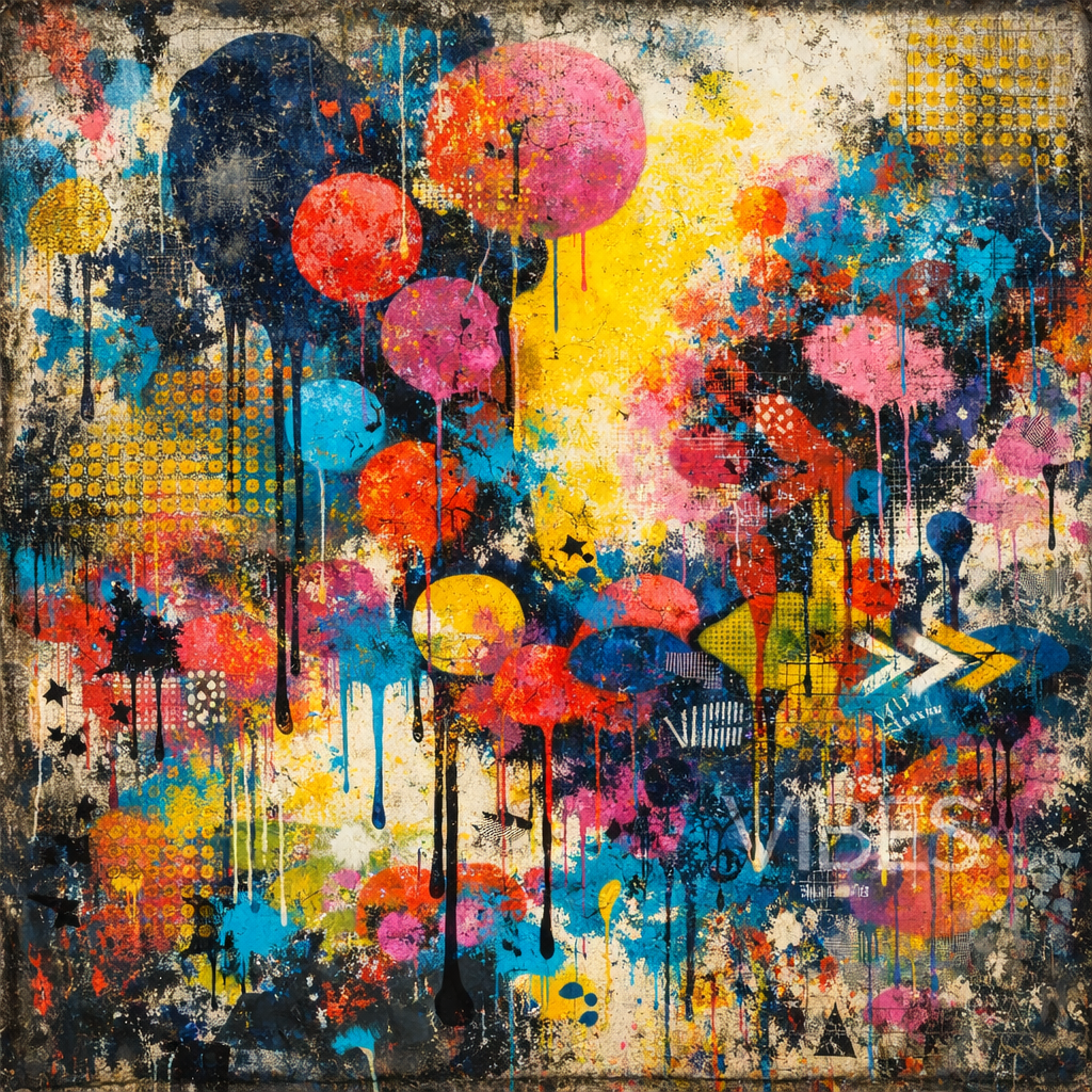 Abstrakt dekorativ kunst 