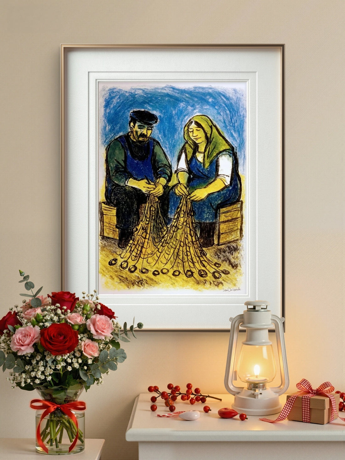 Fargerik digital kunst av Svein Ove Hareide – abstrakt maleri med dype farger tilgjengelig som giclée-trykk hos HareideART