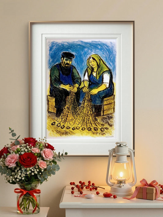 Fargerik digital kunst av Svein Ove Hareide – abstrakt maleri med dype farger tilgjengelig som giclée-trykk hos HareideART