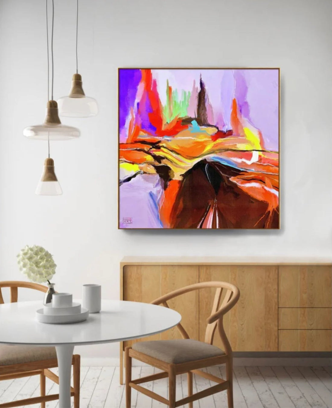 Illustrasjonsbilde til blogginnlegget Hva gjør abstrakt kunst med rommet?