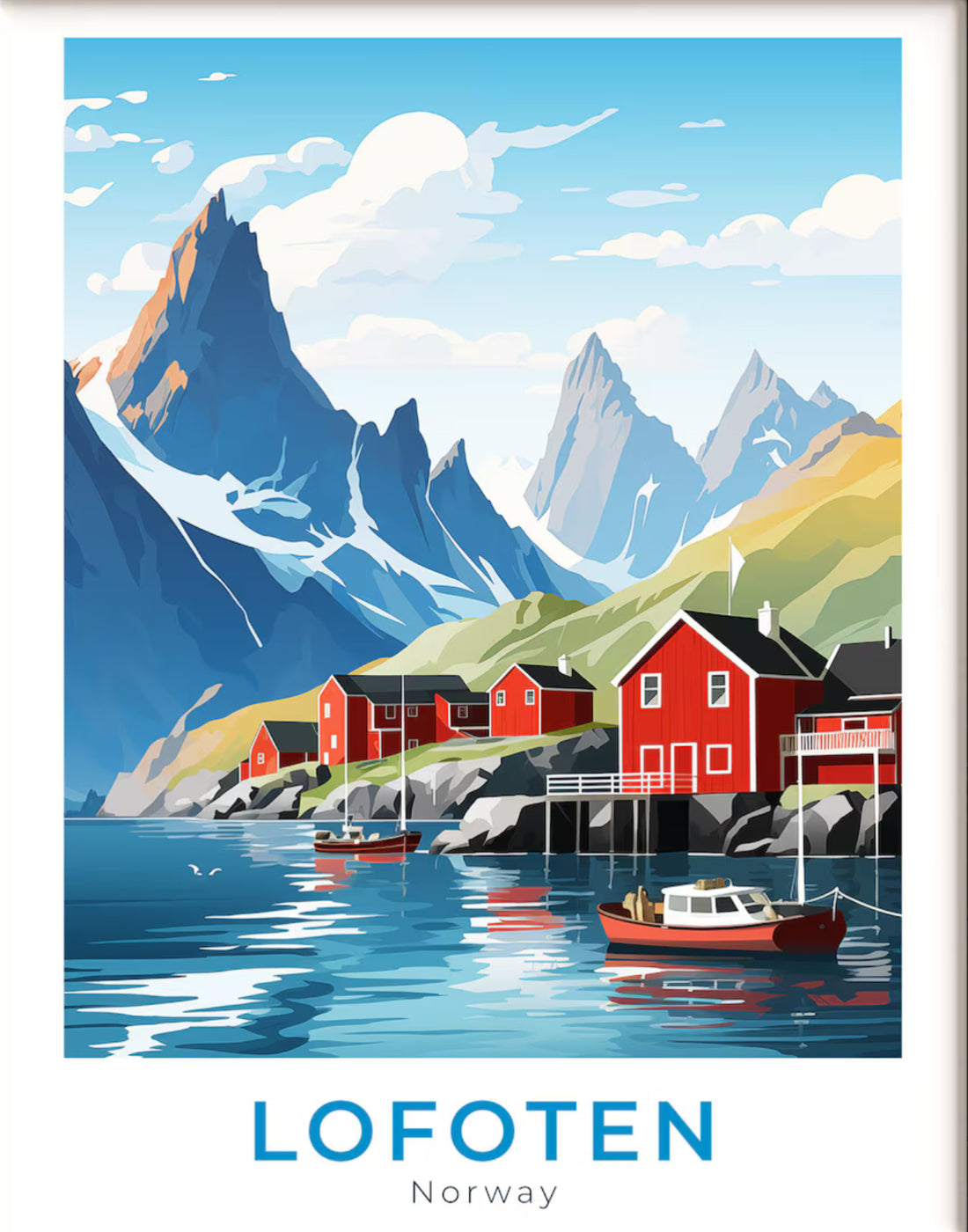 Bilder med inspirasjon fra Lofoten