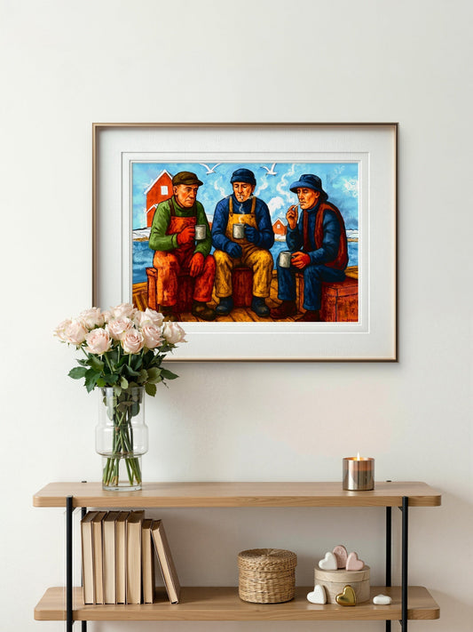 Giclée-trykk av nordnorsk landskap fra HareideART, trykket på bomullspapir av  museumspapir