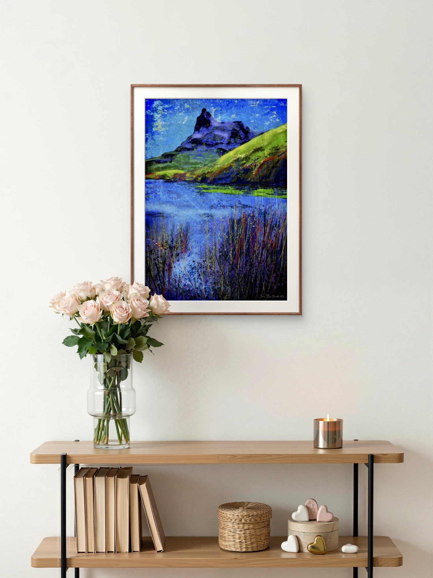 Abstrakt kunstprint av Rombakstøtta - Kunst print