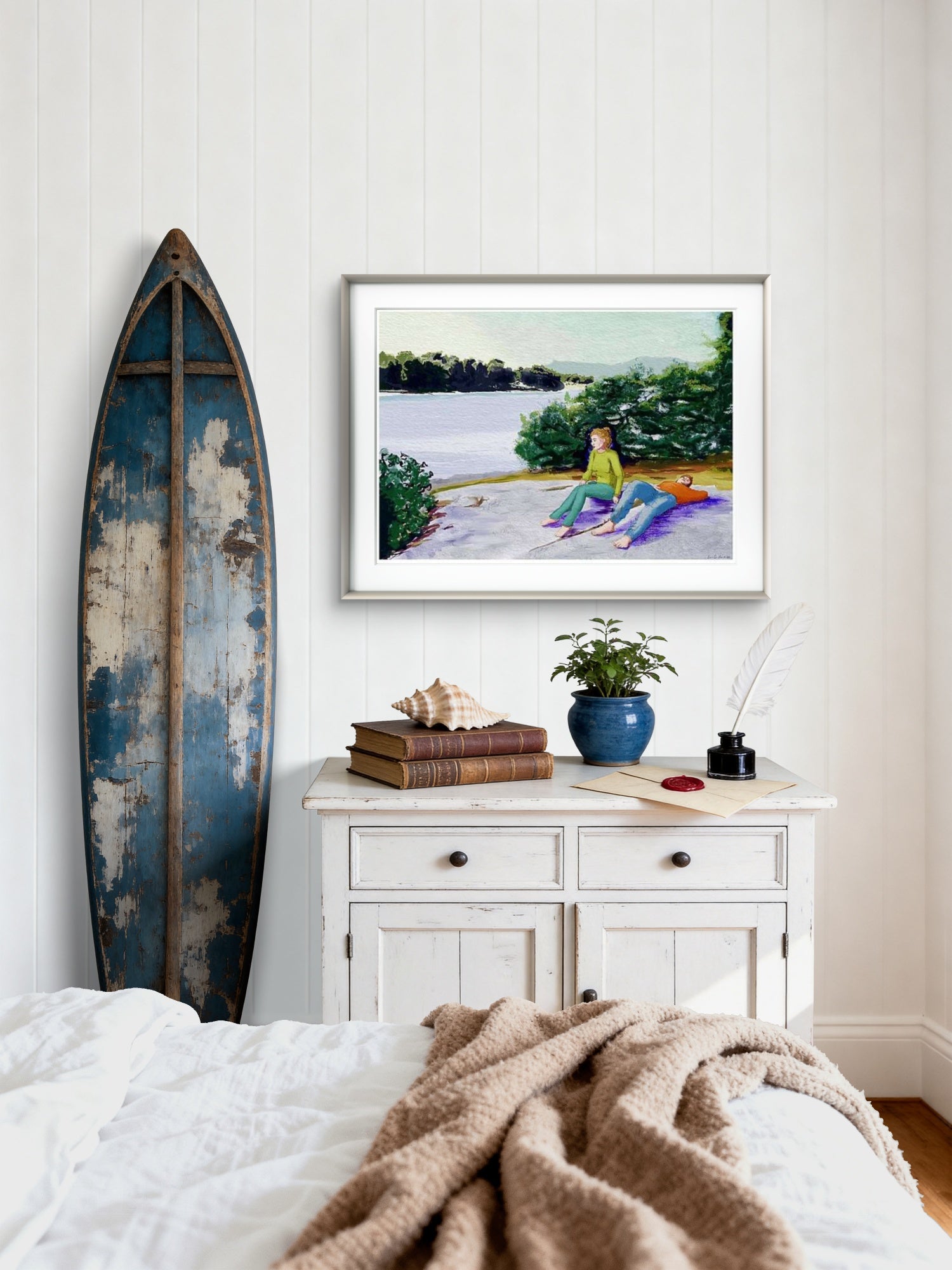 Between – figurativ kunst, kunstprint av HareideART