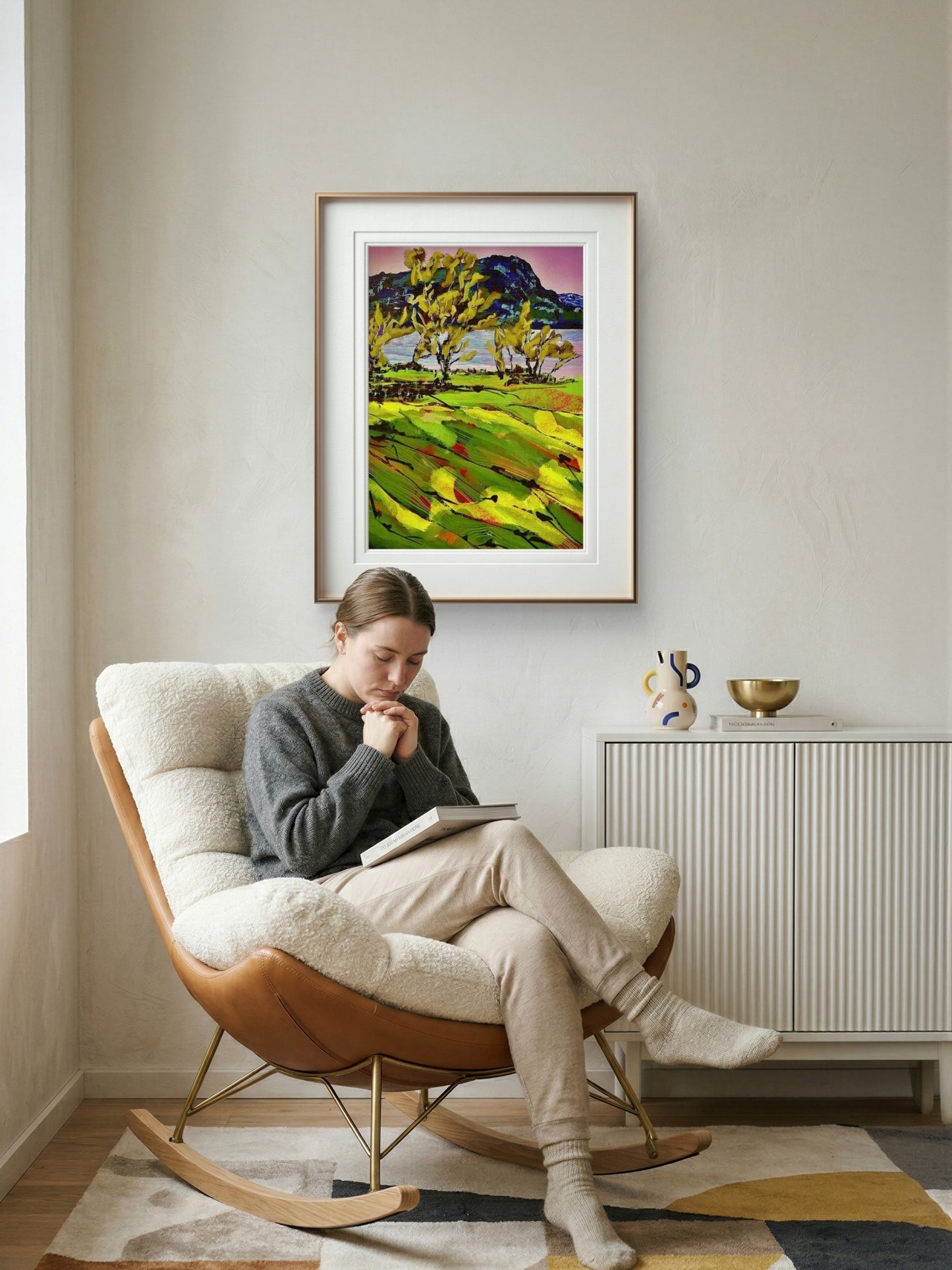 Bj-rk-ved-sj-en-et vakkert kunstbilde