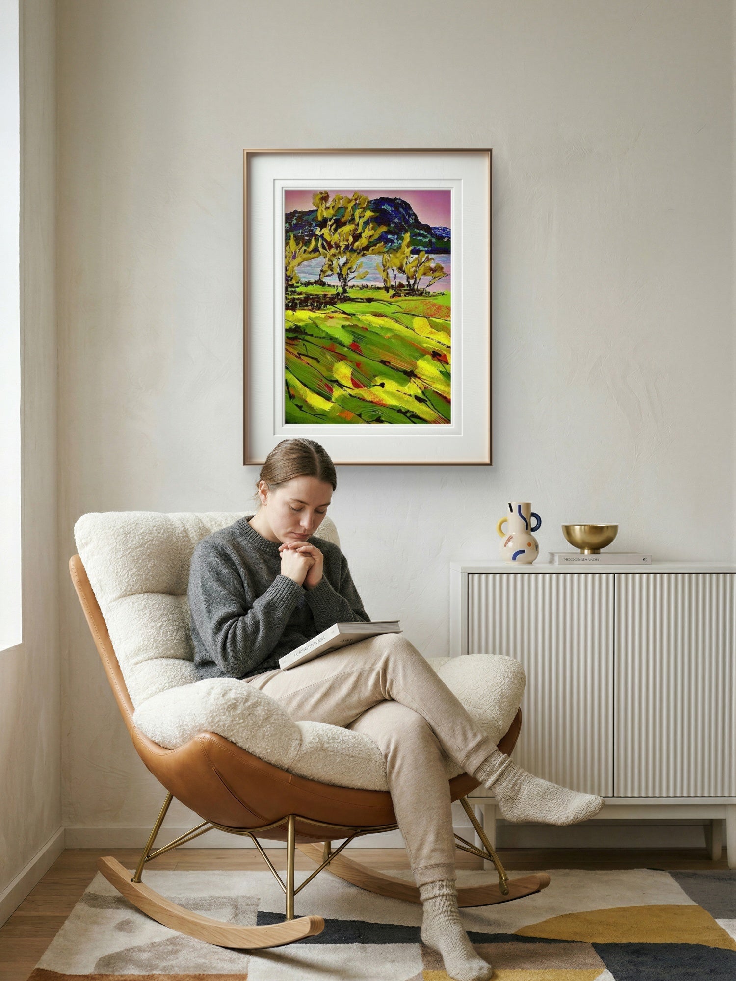 Bj-rk-ved-sj-en-et vakkert kunstbilde
