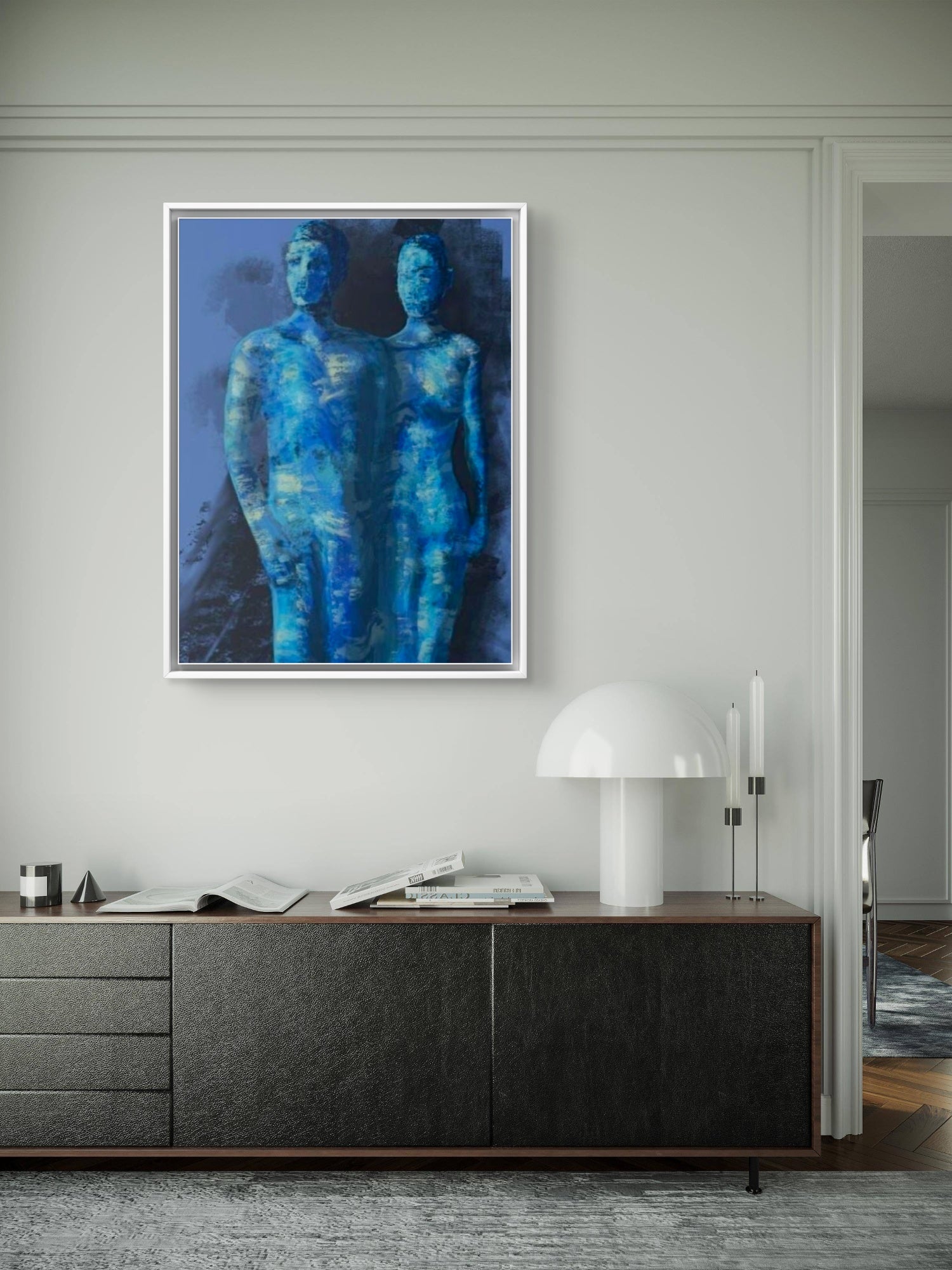 Blue Harmony Canvas print