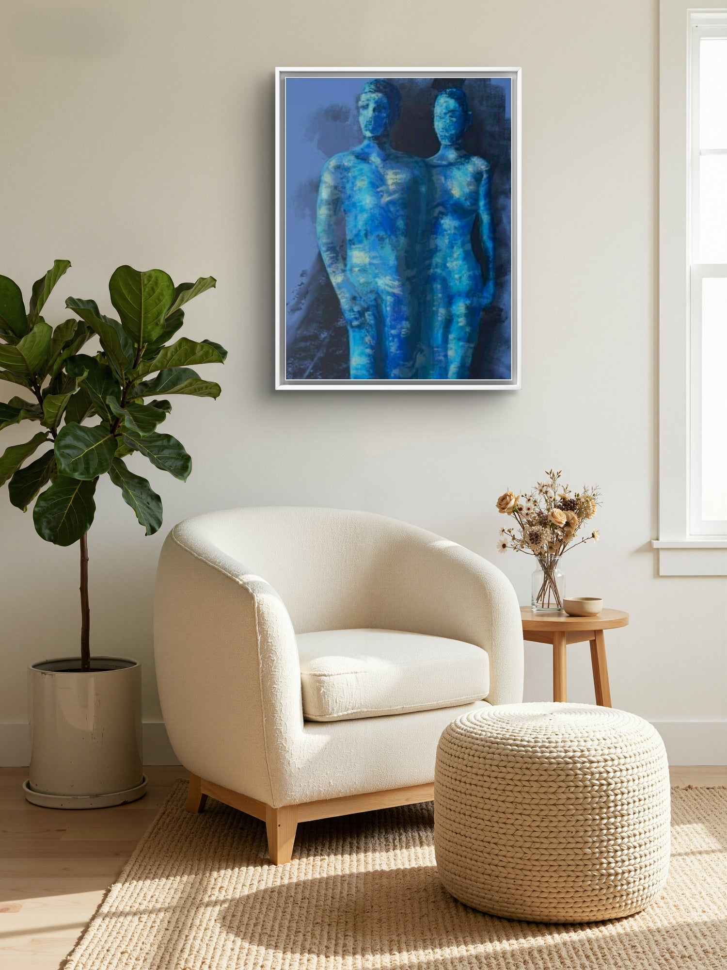Blue Harmony Kunstprint Canvas