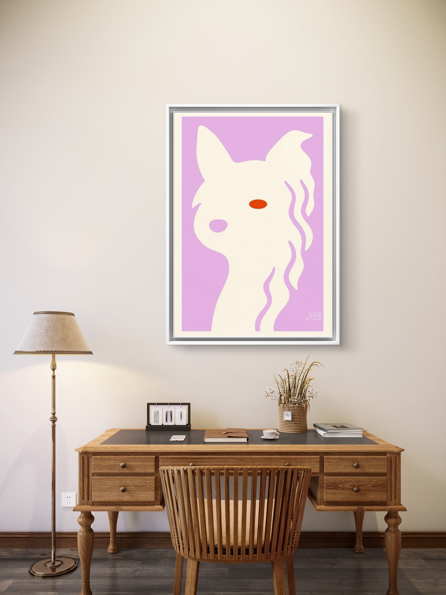 Den lille reven – Minimalistisk Kunsttrykk - kunstprint