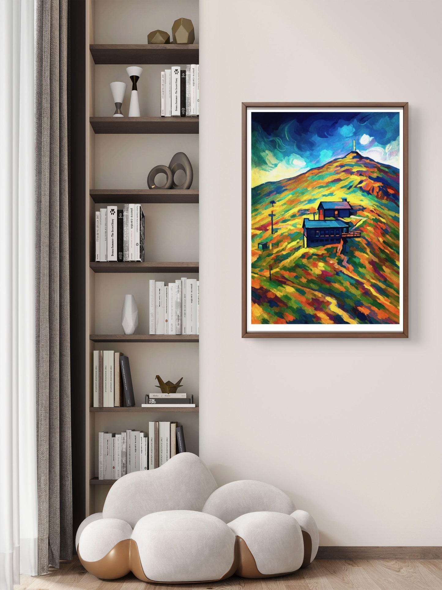Fjellheisen Narvik – Abstrakt Fjell-Utsikt Kunstprint 