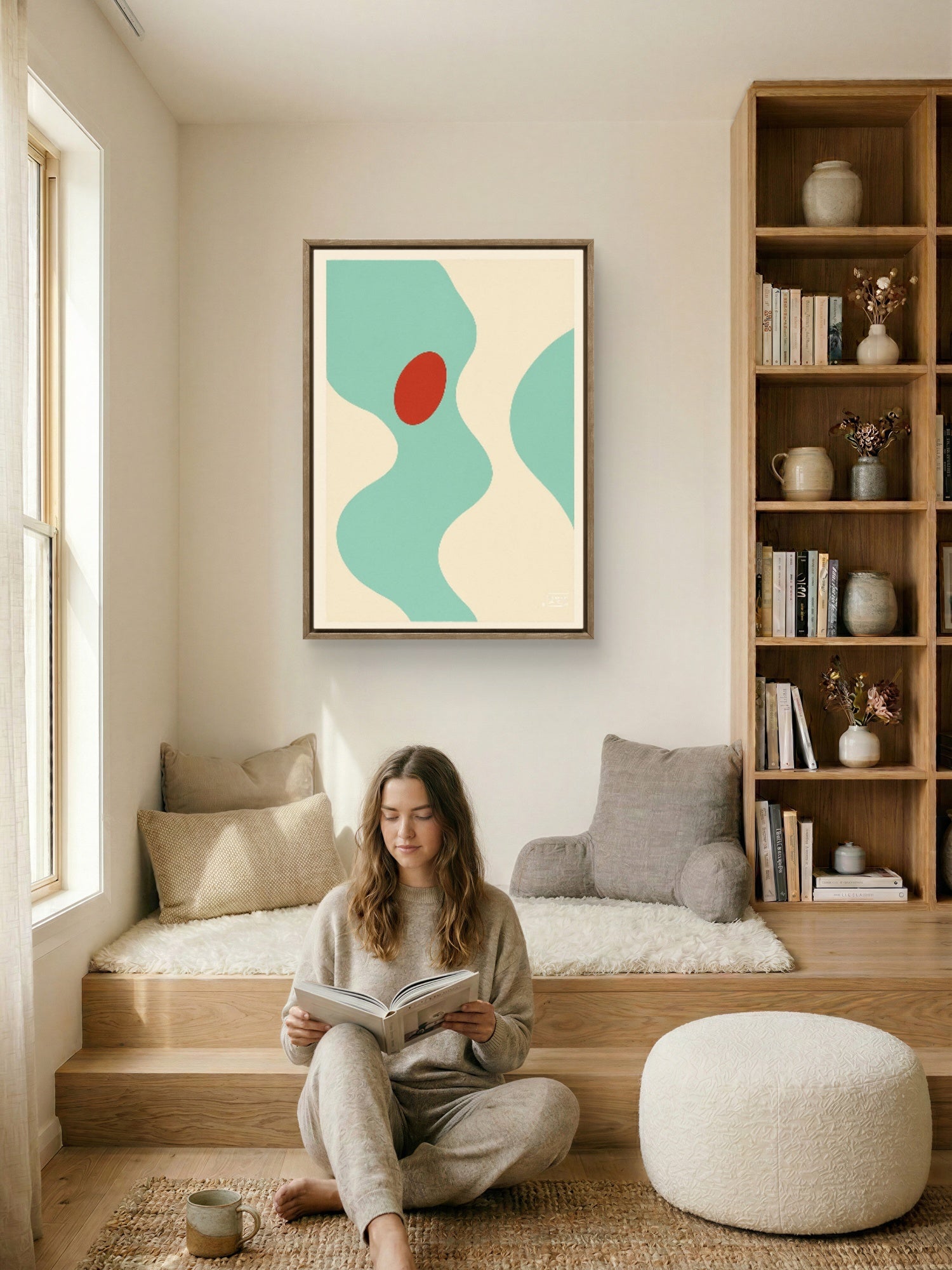 Flyt – Harmonisk Moderne Kunsttrykk