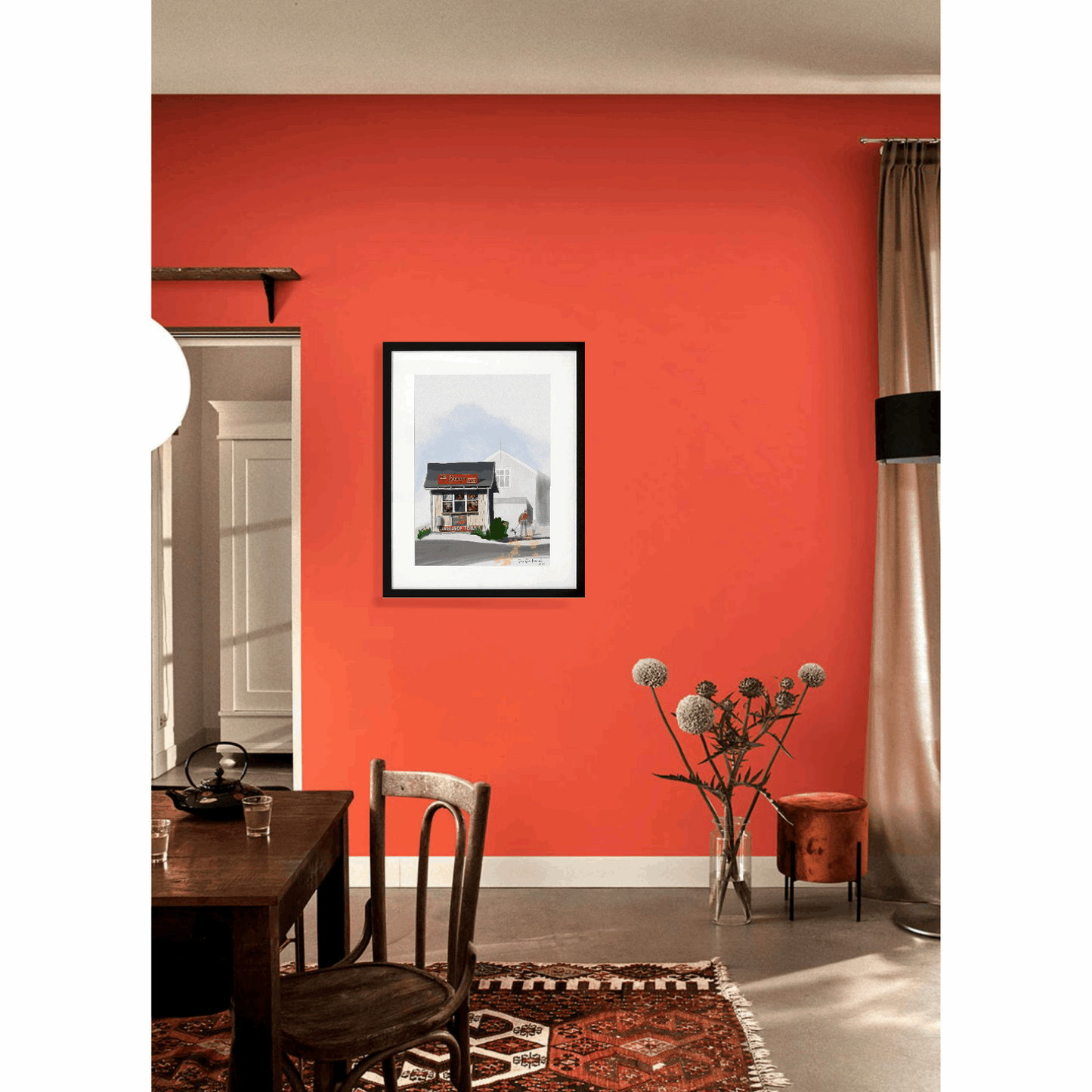 Groth-kiosken – Historisk Narvik kunstprint - Giclee print