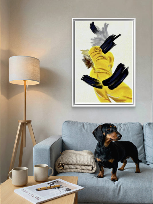 Gyllen Ro- kunstprint fra HareideART -1